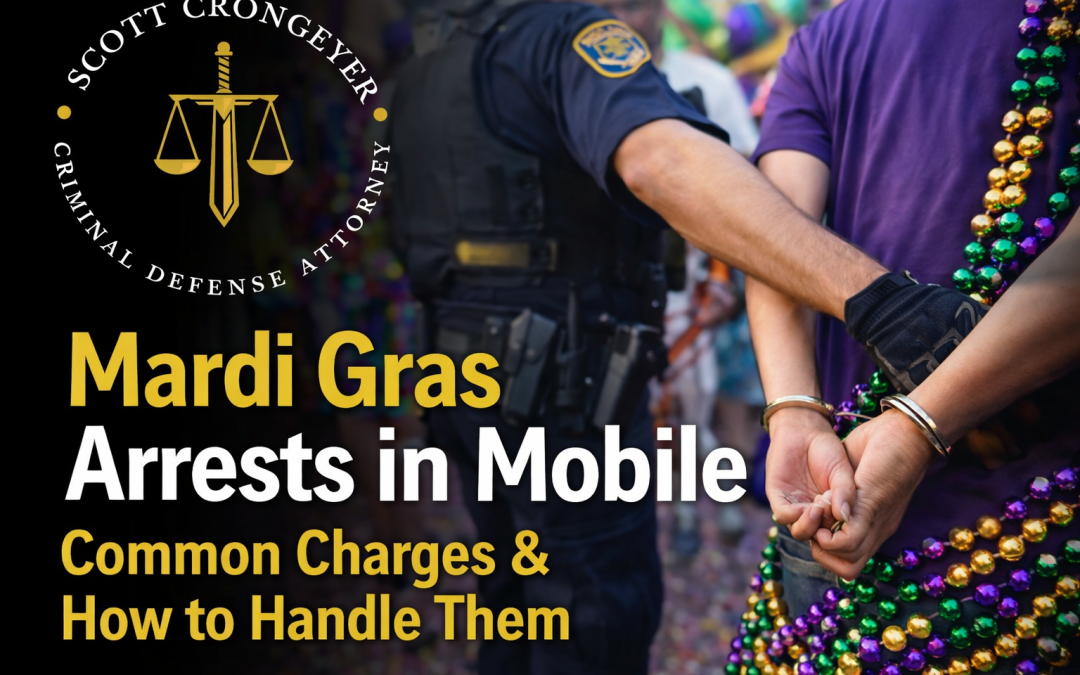 Spring Break & Mardi Gras Arrests in Mobile: Common Charges and How to Handle Them